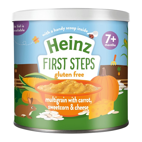 Bột ngũ cốc, cà rốt, phô mai và bắp ngọt nghiền - Heinz